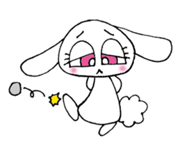 KAWAII rabbit and is a squirrel . sticker #5934299