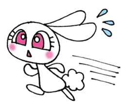 KAWAII rabbit and is a squirrel . sticker #5934307