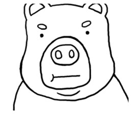 Funny bear "KUMANORI-KUN" stickers sticker #5934553