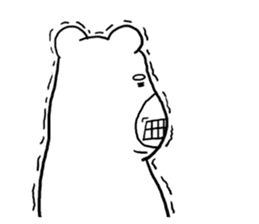 Funny bear "KUMANORI-KUN" stickers sticker #5934563
