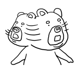 Funny bear "KUMANORI-KUN" stickers sticker #5934568