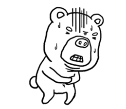 Funny bear "KUMANORI-KUN" stickers sticker #5934576