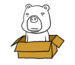 Funny bear "KUMANORI-KUN" stickers sticker #5934583