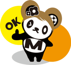 marble panda2 sticker #5934769