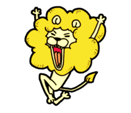 Tama is the king of beasts(No Lines) sticker #5934875