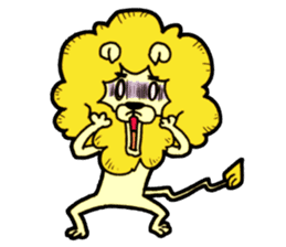 Tama is the king of beasts(No Lines) sticker #5934882