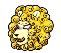 Tama is the king of beasts(No Lines) sticker #5934883