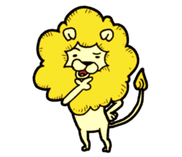 Tama is the king of beasts(No Lines) sticker #5934887