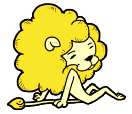 Tama is the king of beasts(No Lines) sticker #5934889