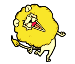 Tama is the king of beasts(No Lines) sticker #5934893