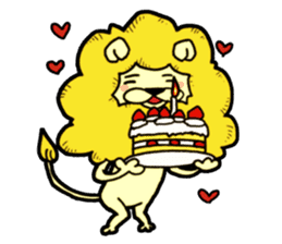 Tama is the king of beasts(No Lines) sticker #5934895