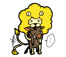 Tama is the king of beasts(No Lines) sticker #5934896