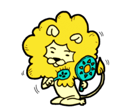 Tama is the king of beasts(No Lines) sticker #5934900