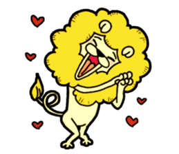 Tama is the king of beasts(No Lines) sticker #5934906