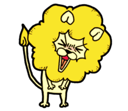 Tama is the king of beasts(No Lines) sticker #5934907