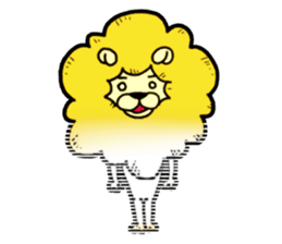 Tama is the king of beasts(No Lines) sticker #5934908