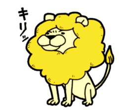 Tama is the king of beasts(No Lines) sticker #5934909