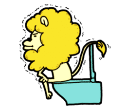 Tama is the king of beasts(No Lines) sticker #5934911