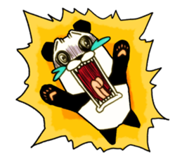 Bamboo is favorite of the Panda(NoLines) sticker #5934976