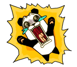 Bamboo is favorite of the Panda(NoLines) sticker #5934976