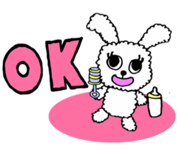 HELLO BABY RABBIT sticker #5935502