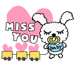 HELLO BABY RABBIT sticker #5935505