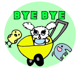 HELLO BABY RABBIT sticker #5935510