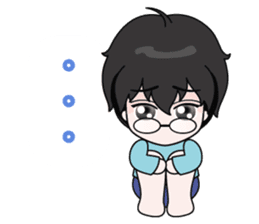 shopping boy sticker #5935688