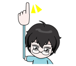 shopping boy sticker #5935707