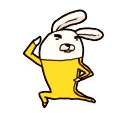 kung fu rabbit D.(No Lines) sticker #5935833