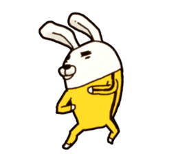 kung fu rabbit D.(No Lines) sticker #5935835