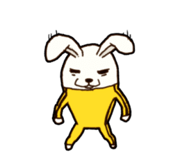 kung fu rabbit D.(No Lines) sticker #5935836