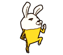 kung fu rabbit D.(No Lines) sticker #5935839