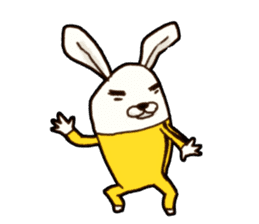 kung fu rabbit D.(No Lines) sticker #5935840