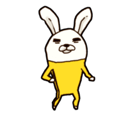 kung fu rabbit D.(No Lines) sticker #5935846