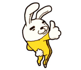 kung fu rabbit D.(No Lines) sticker #5935849