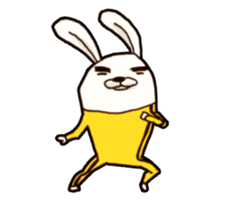 kung fu rabbit D.(No Lines) sticker #5935850