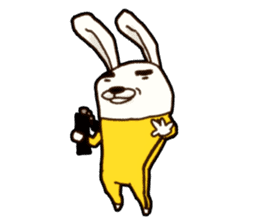 kung fu rabbit D.(No Lines) sticker #5935851