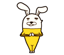kung fu rabbit D.(No Lines) sticker #5935867
