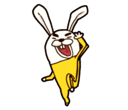 kung fu rabbit D.(No Lines) sticker #5935870