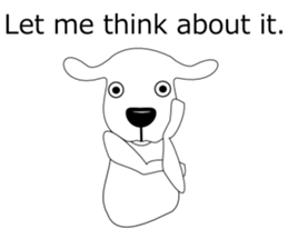 Free dog(English edition) sticker #5936602