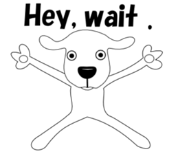 Free dog(English edition) sticker #5936605