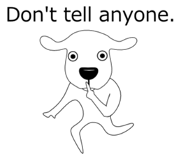 Free dog(English edition) sticker #5936609