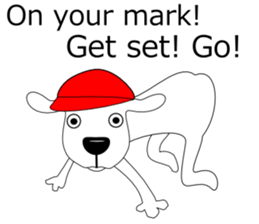 Free dog(English edition) sticker #5936616