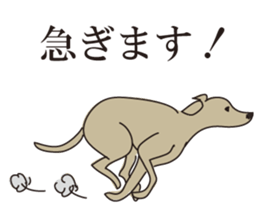 Italian greyhound express sticker #5936713