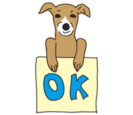 Italian greyhound express sticker #5936733