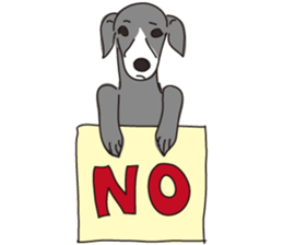 Italian greyhound express sticker #5936734