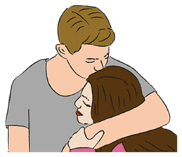 Hug stickers best sale