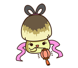 Straw mushroom Won Won (Mid-Autumn) sticker #5936885