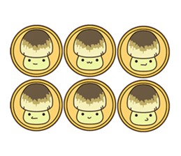 Straw mushroom Won Won (Mid-Autumn) sticker #5936908